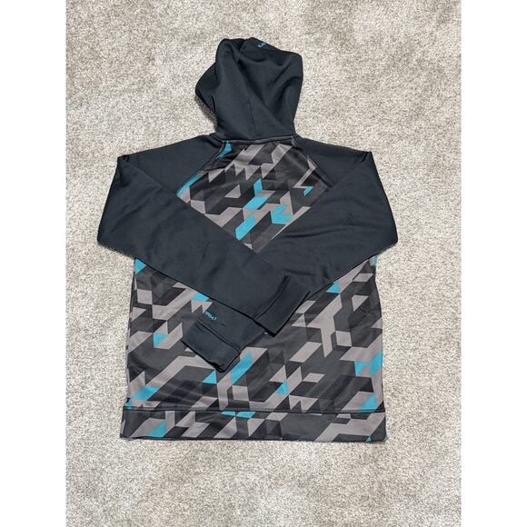 Under Armour Hoodie Pullover Cold Gear Youth Size Y XL Gray Blue COOL DESIGN - Picture 2 of 7